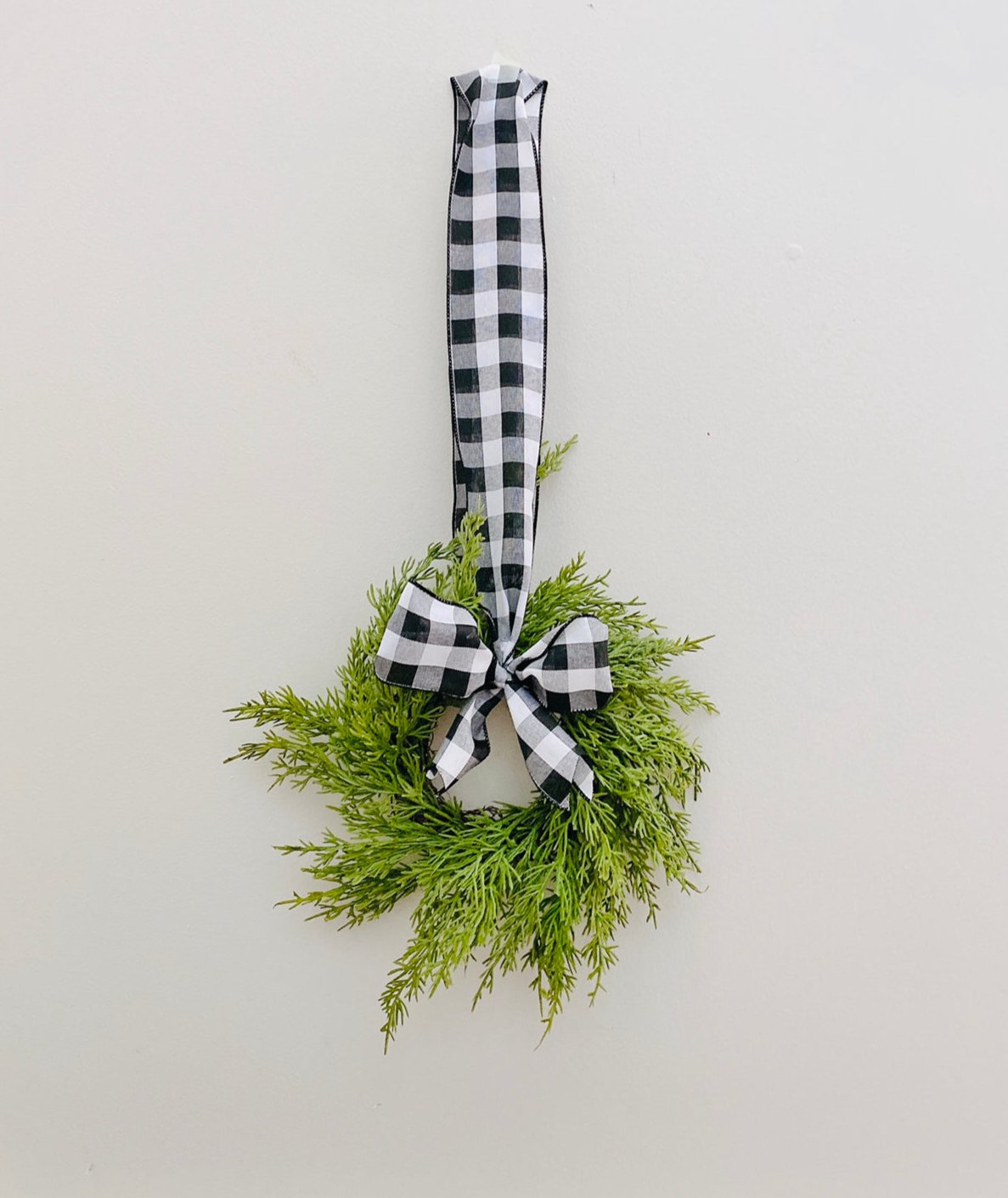 Mini Christmas Cabinet Wreath