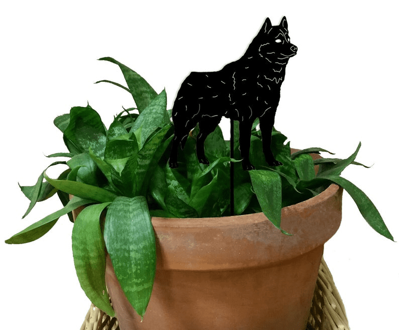Siberian Husky Plant Stake