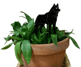 Siberian Husky Plant Stake