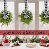 Mini Christmas Cabinet Wreath