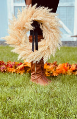 Boho Pampas Wreath
