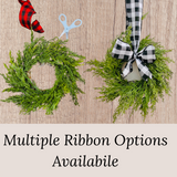 Mini Christmas Cabinet Wreath