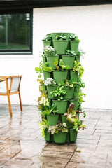 7 Tier GreenStalk Garden Leaf Vertical Planter - Basic Texture