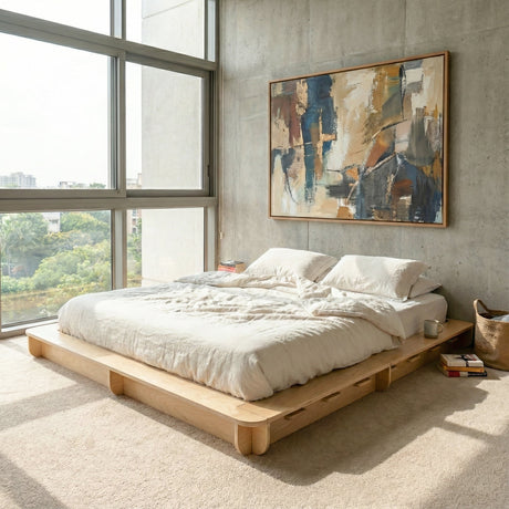 Abi Birch Bed Platform