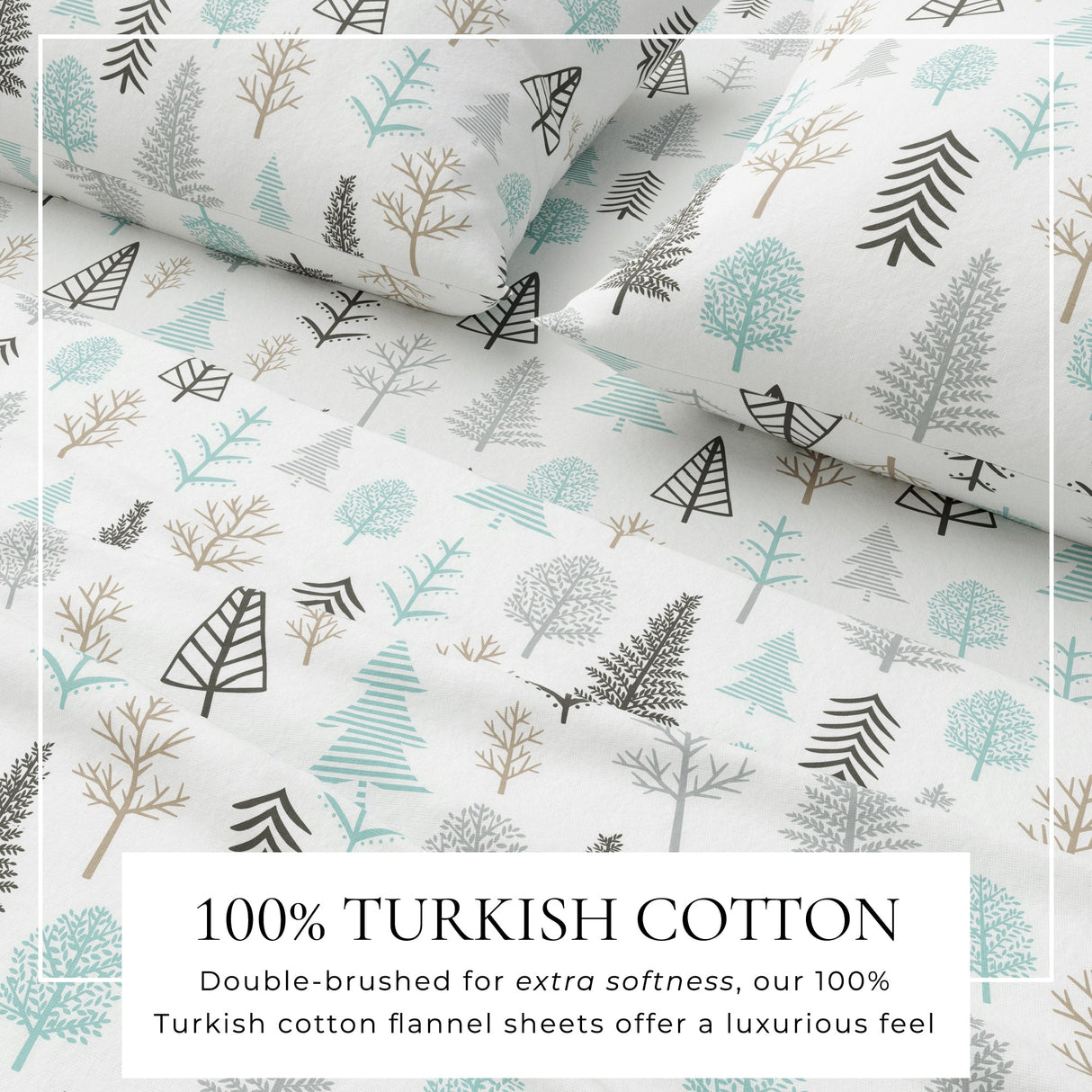 4-Piece Turkish Cotton Flannel Sheet - Lakeview Collection
