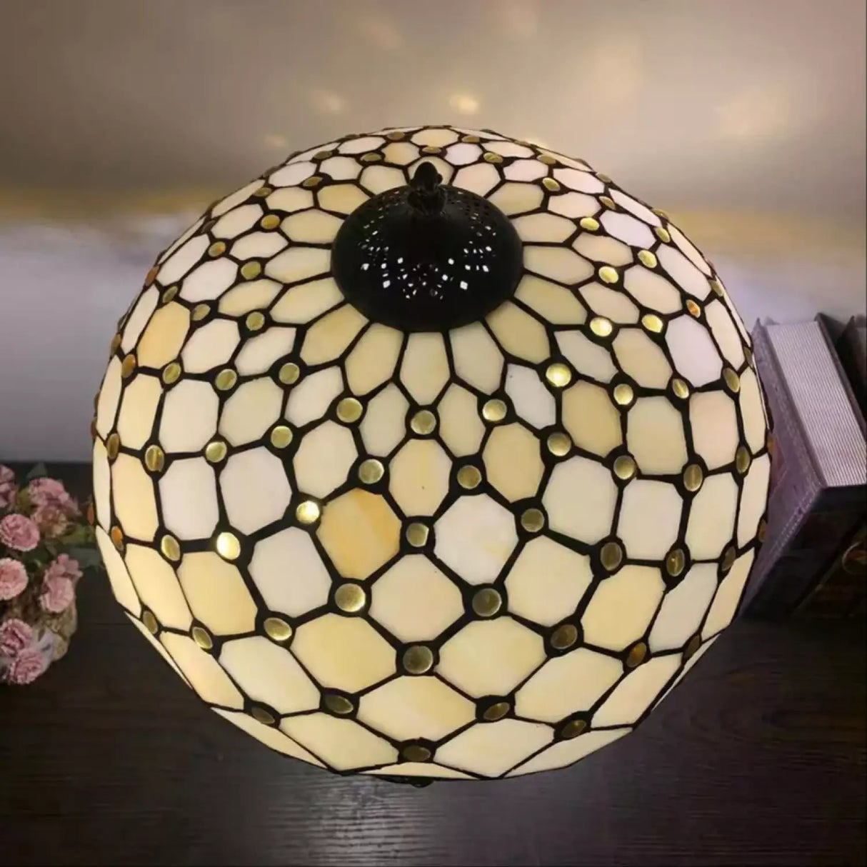 Jewel Design Small Tiffany Lamp