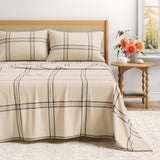 Turkish Cotton Flannel Sheet Set - Plaid & Stripe Collection