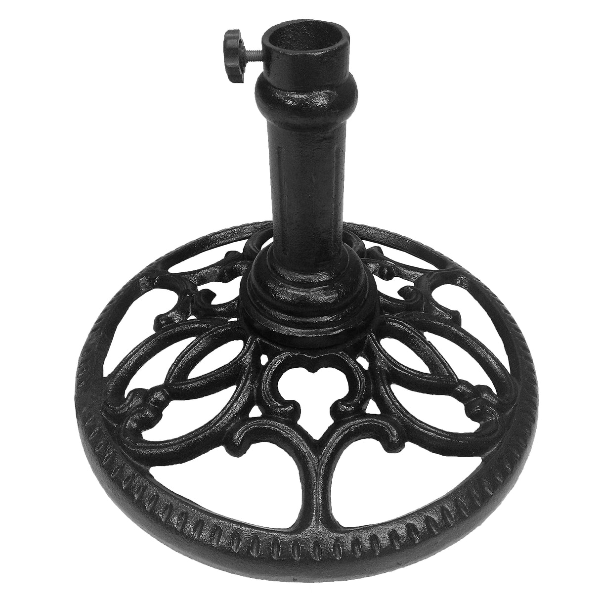 Black 23 lbs Round Cast Iron Umbrella Stand Base Weight