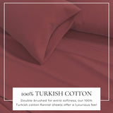 4-Piece Cotton Solid Flannel Sheet - Nordic Collection