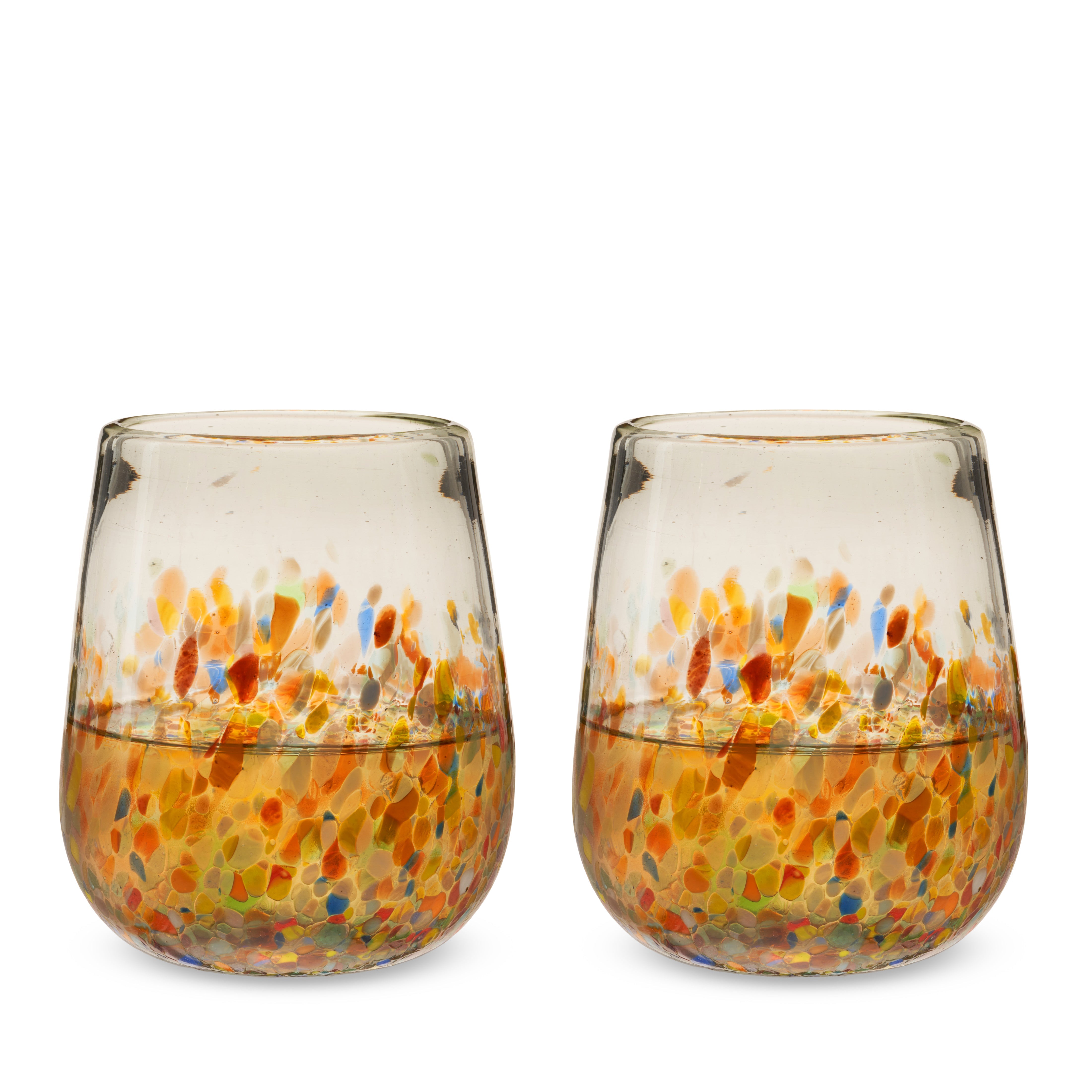 Segunda Vida Artistico Stemless Wine Glasses - Thumbnail 3