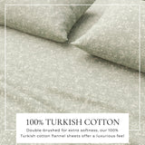 Turkish Cotton Flannel Sheet Set - Winter Floral Collection