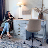 36 Inch Ivory Adjustable Table Lamp