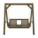 Amish Casual Console Porch Swing with A-Frame Stand