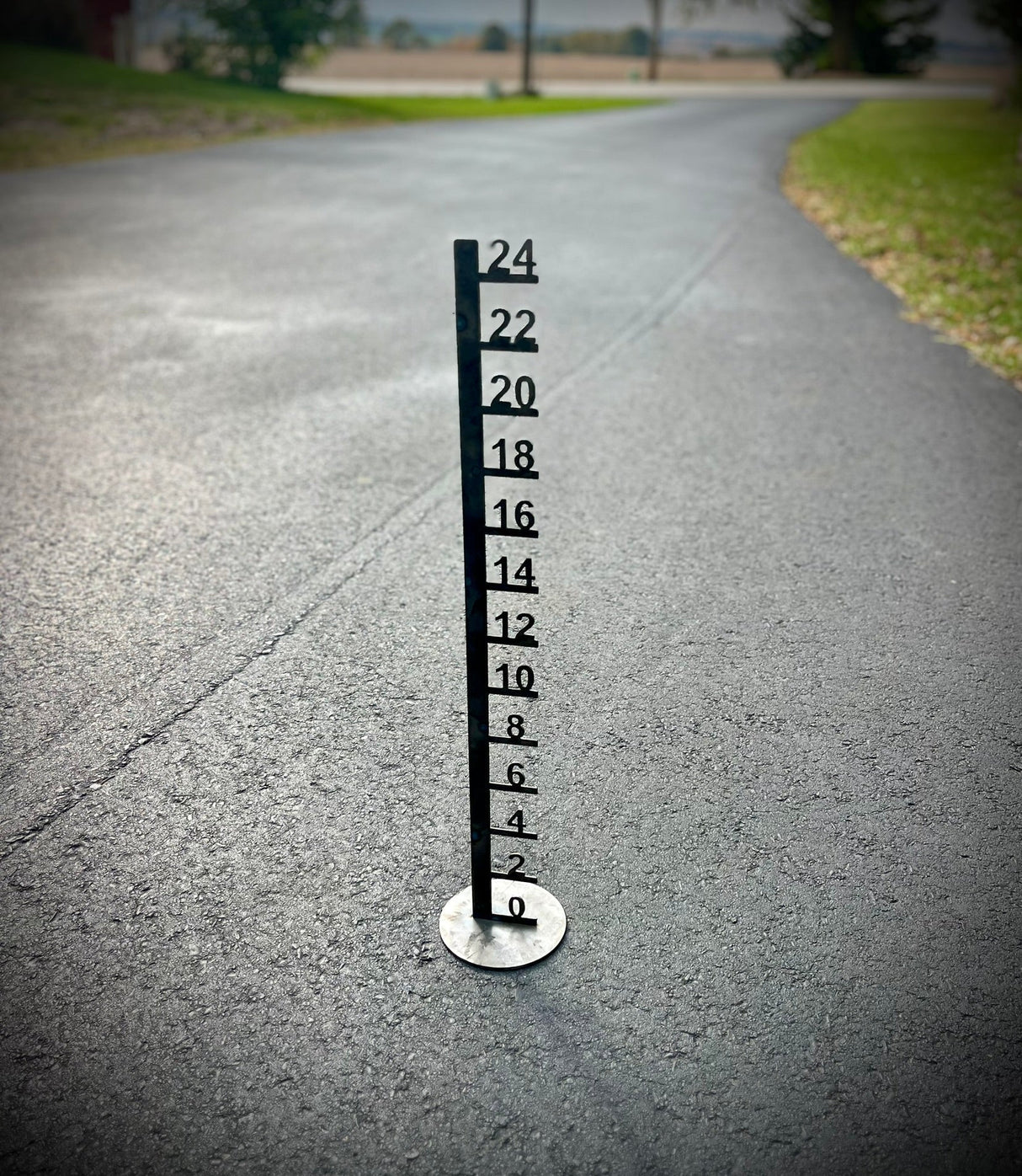 Large Metal Free Standing Patio Snow Gauge - Multiple Sizes