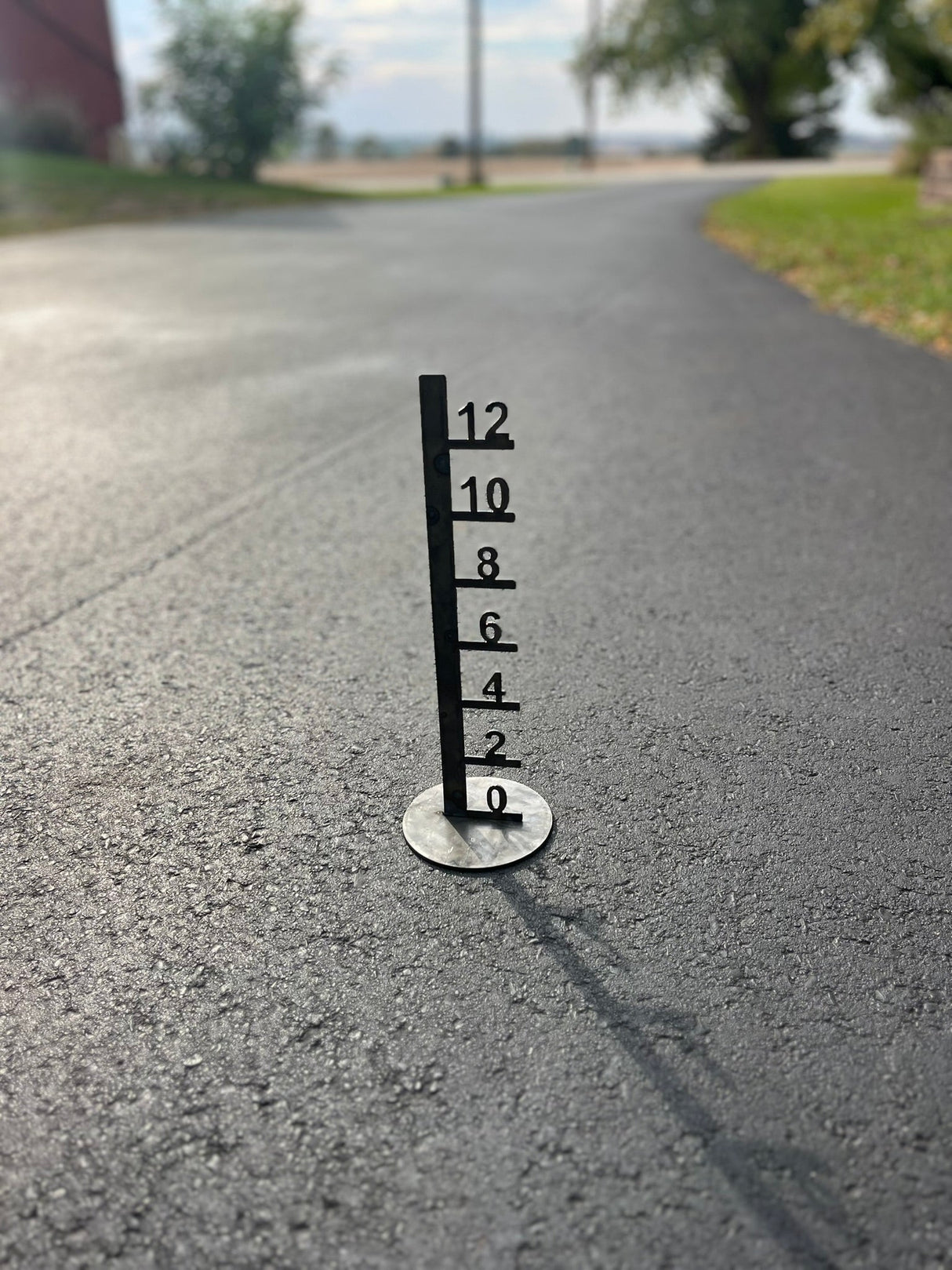 Large Metal Free Standing Patio Snow Gauge - Multiple Sizes