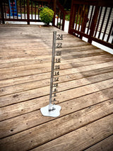 Large Metal Free Standing Patio Snow Gauge - Multiple Sizes