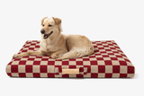 Red Checker | Dog Bed with Cover