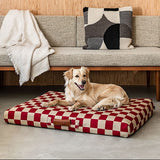 Red Checker | Dog Bed with Cover