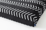 Black Chevron | Boho Dog Bed or Bed Cover