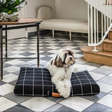 Black Grid | Luxury Dog Bed or Bed Cover