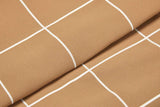 Tan Grid | Dog Bed or Bed Cover
