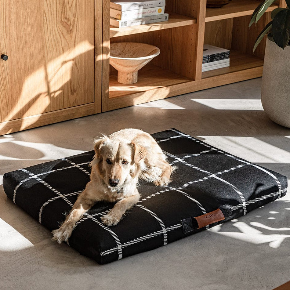 Black Plaid Dog Bed | Dog Bed or Bed Cover