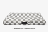 Gray Checker | Dog Bed or Bed Cover