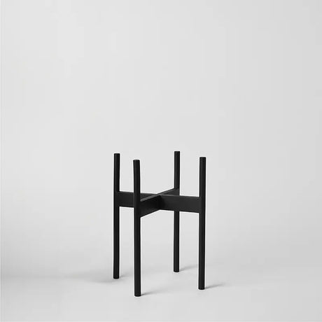 Rounded Hardwood Plant Stand