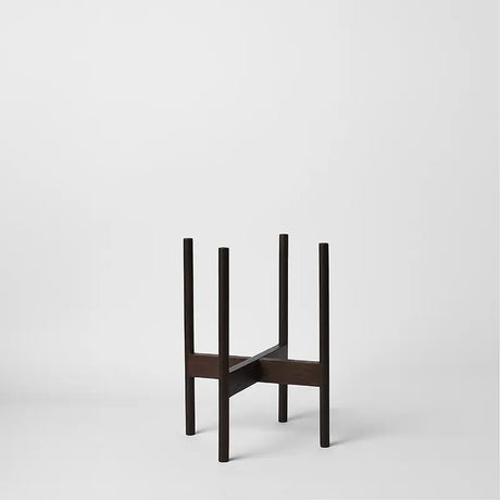 Rounded Hardwood Plant Stand