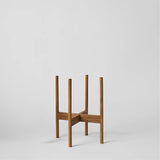 Rounded Hardwood Plant Stand