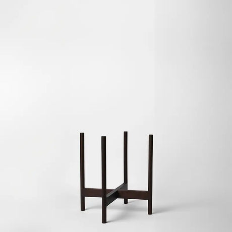 Rounded Hardwood Plant Stand
