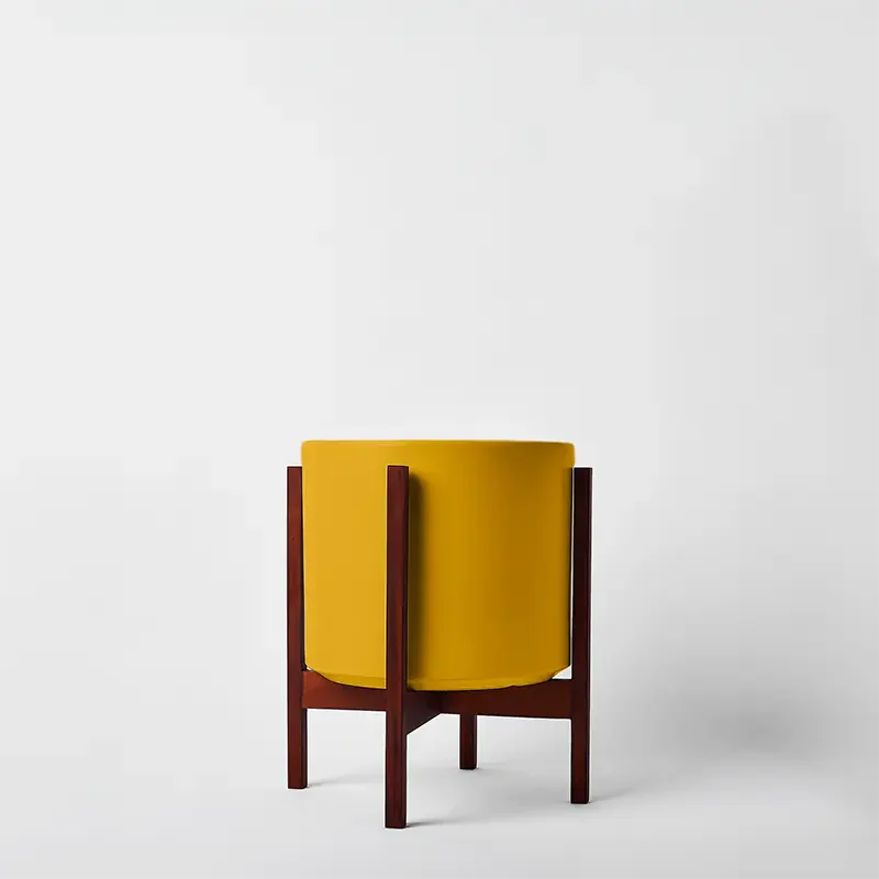 Solid Goods Ceramic Cylinder– With or Without Mahogany Stand