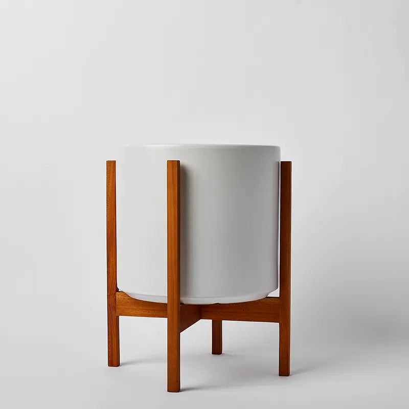 Solid Goods Ceramic Cylinder– With or Without Mahogany Stand