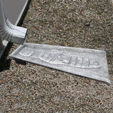 White Alligator 24-in Cast Aluminum Downspout Gutter Splash Block