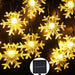 Decorative Snowflake Solar String Lights for Yard and Christmas