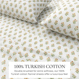 Turkish Cotton Flannel Sheet Set - Winter Floral Collection