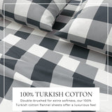 Turkish Cotton Flannel Sheet - Belle Collection