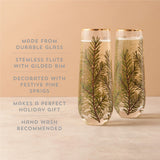 Woodland Stemless Champagne Flute Set