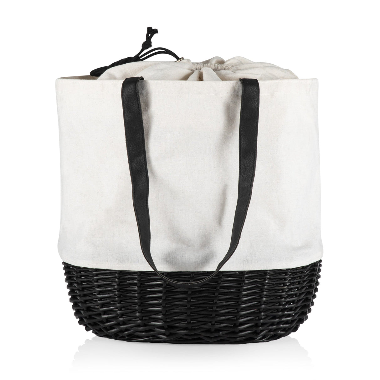 Coronado Canvas and Willow Basket Tote