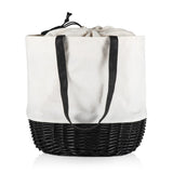 Coronado Canvas and Willow Basket Tote