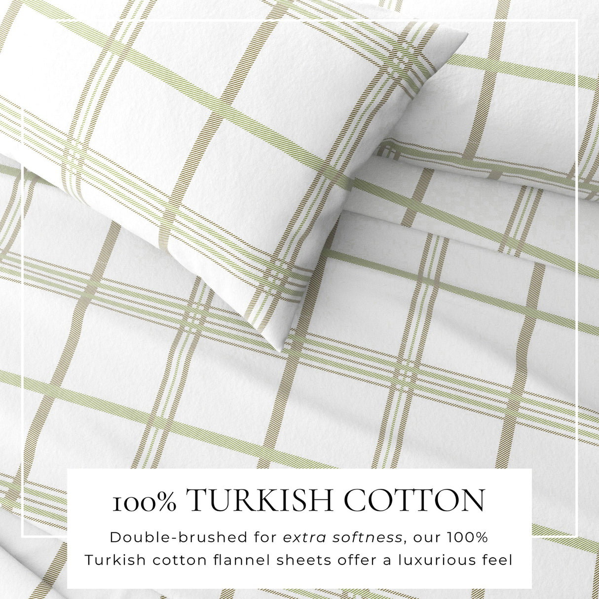 Turkish Cotton Flannel Sheet - Belle Collection