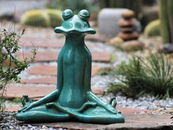 Meditation Frog Garden Statue