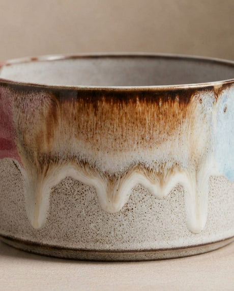 Bowl 5.1" stoneware ceramic — Melting Ice Cream Collection
