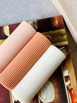 Minimalist Ribbed Candles