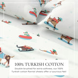 4-Piece Turkish Cotton Flannel Sheet - Whittaker Collection