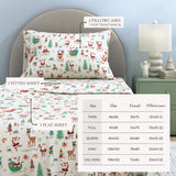 4-Piece Turkish Cotton Christmas Flannel Sheet - Whittaker Collection