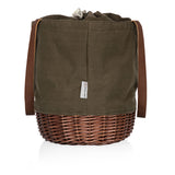Coronado Canvas and Willow Basket Tote