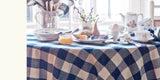 Checkered Round Tablecloth - 70 Inch