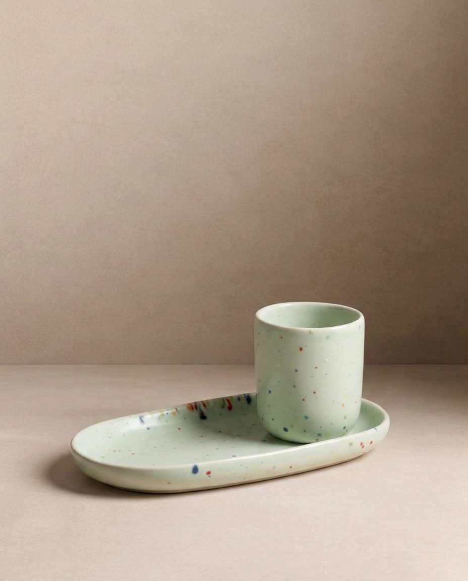 Espresso Cups/ Egg Cups stoneware ceramic — Party Collection
