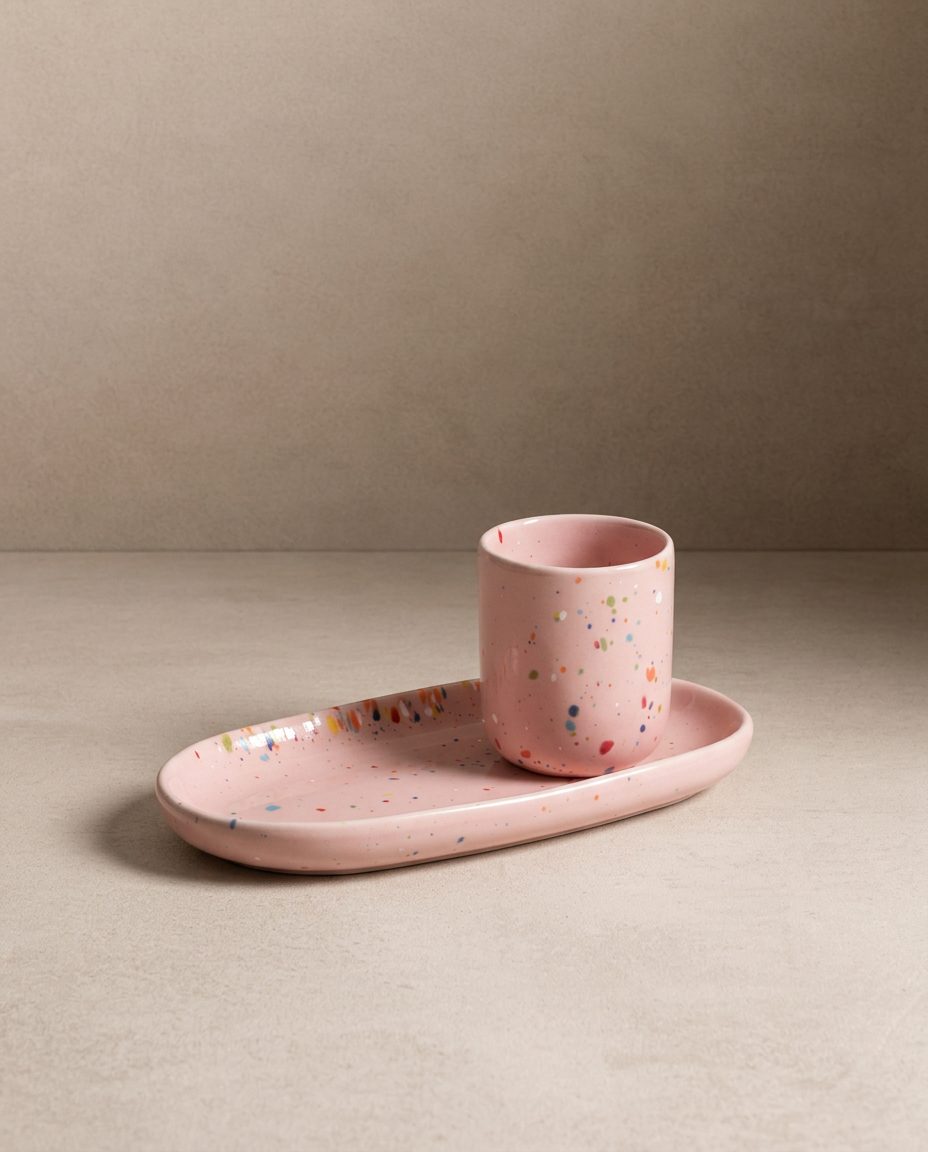 Espresso Cups/ Egg Cups stoneware ceramic — Party Collection